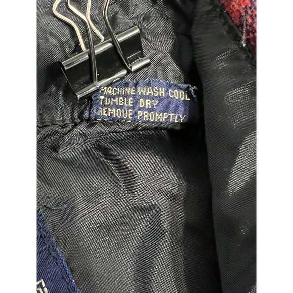 Vintage Flannel Plaid Shacket Jacket Wool Blend Shirt Men Sz L Pockets Grandpa - Picture 8 of 9